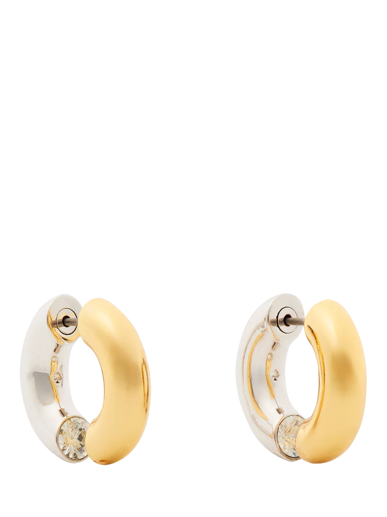 kate spade new york two tone hoop earrings silver gold, UK version