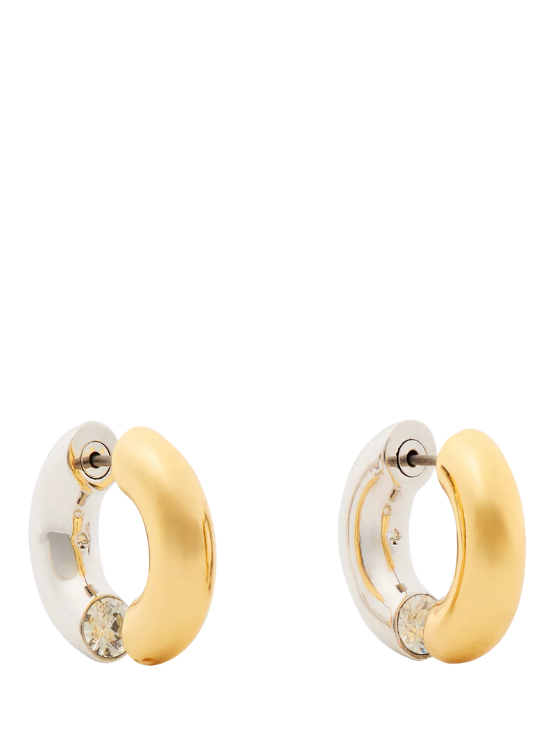 kate spade new york two tone hoop earrings silver gold, UK version