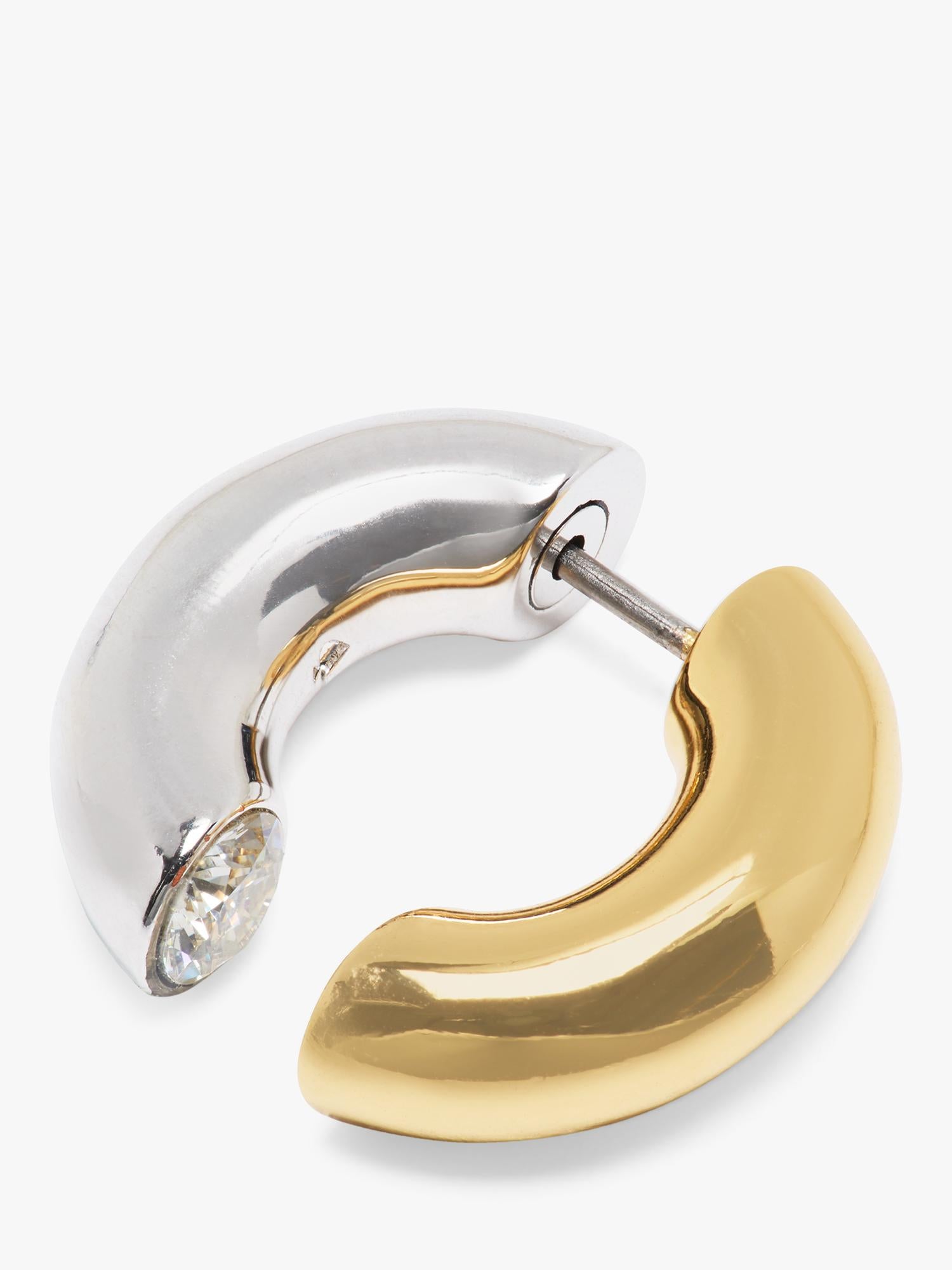 kate spade new york two tone hoop earrings silver gold, UK version