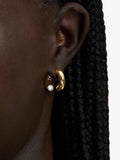 kate spade new york two tone hoop earrings silver gold, UK version