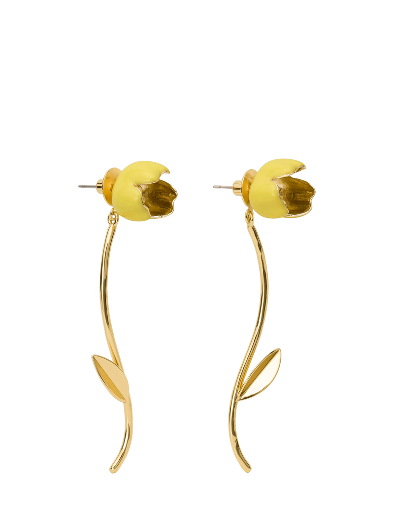 kate spade new york Floral Drop Earrings, Yellow