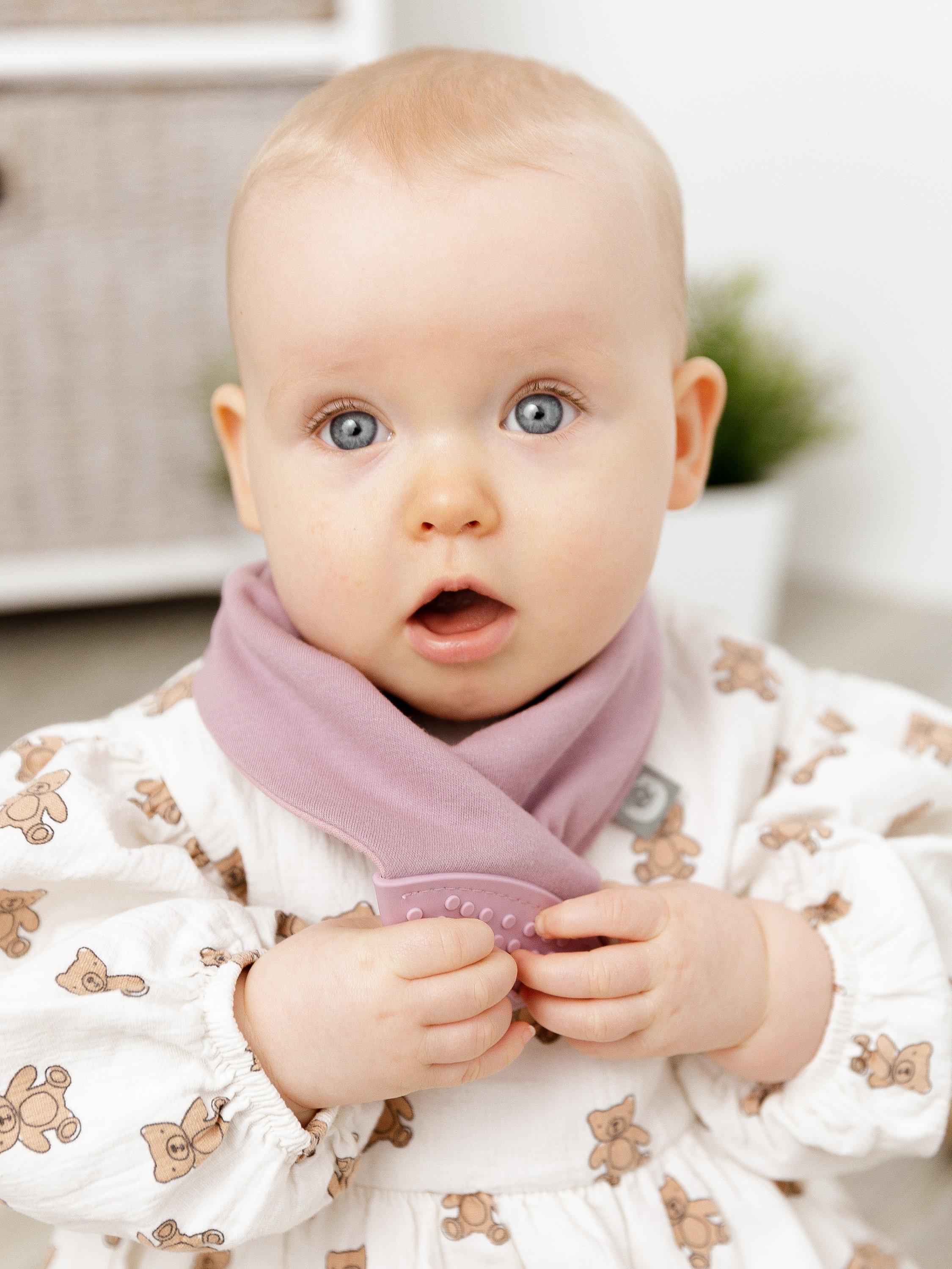 Cheeky Chompers dribble bib pink - British product