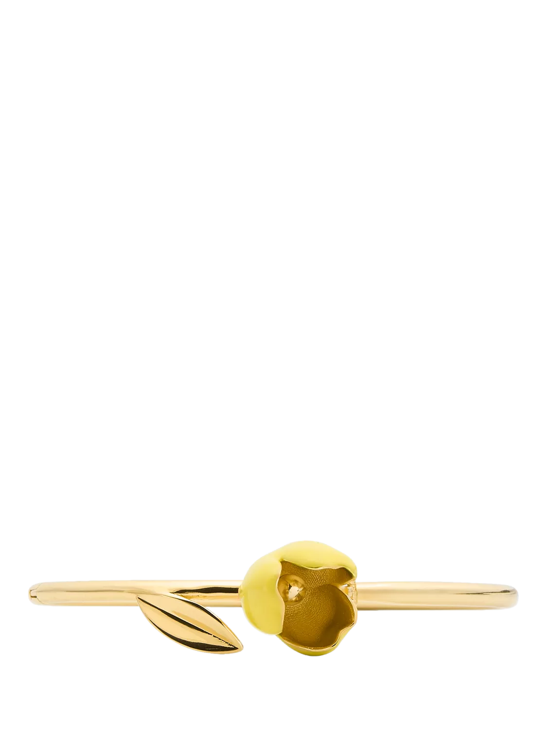 kate spade new york yellow enamel floral bangle D5cm, UK version