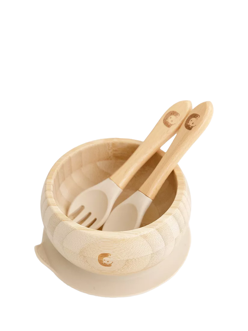 Cheeky Chompers weaning set sand 6-piece, UK version