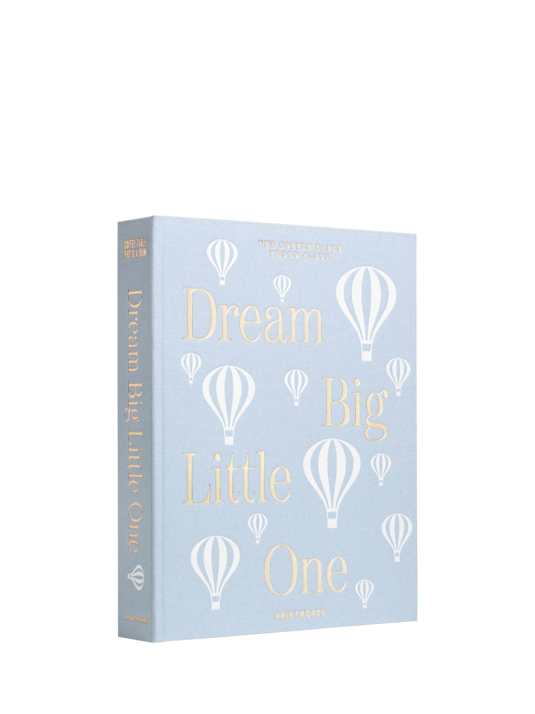 PRINTWORKS baby photo album blue with gold foil, imported from the UK