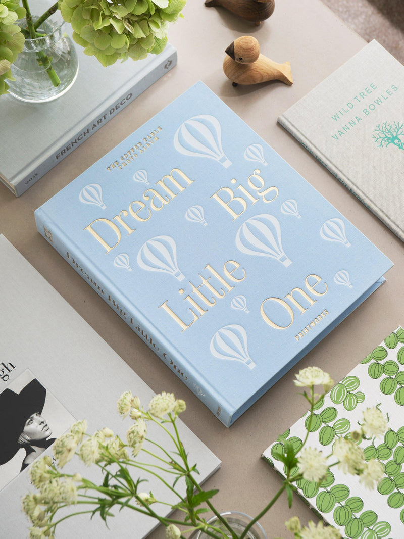 PRINTWORKS baby photo album blue with gold foil, imported from the UK