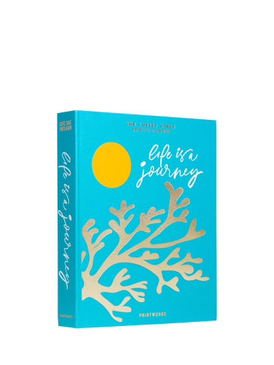 John Lewis PRINTWORKS Life is a Journey Coffee Table Photo Album, Blue- Buy online at McGrocer