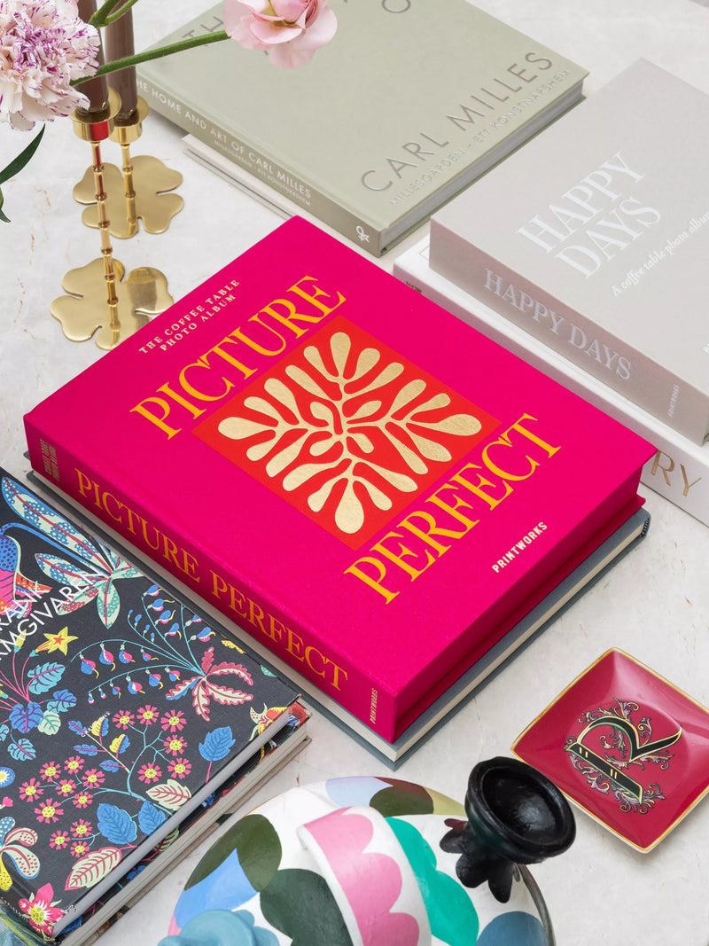 PRINTWORKS Picture Perfect coffee table photo album in pink - British product