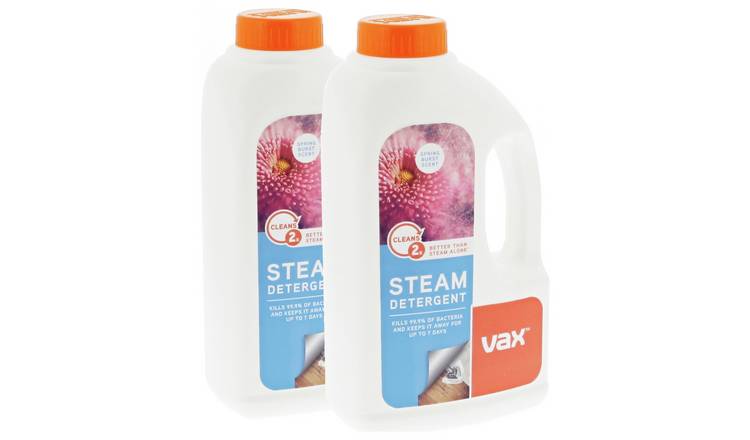 Vax Spring steam detergent twin pack 2x1L, UK version