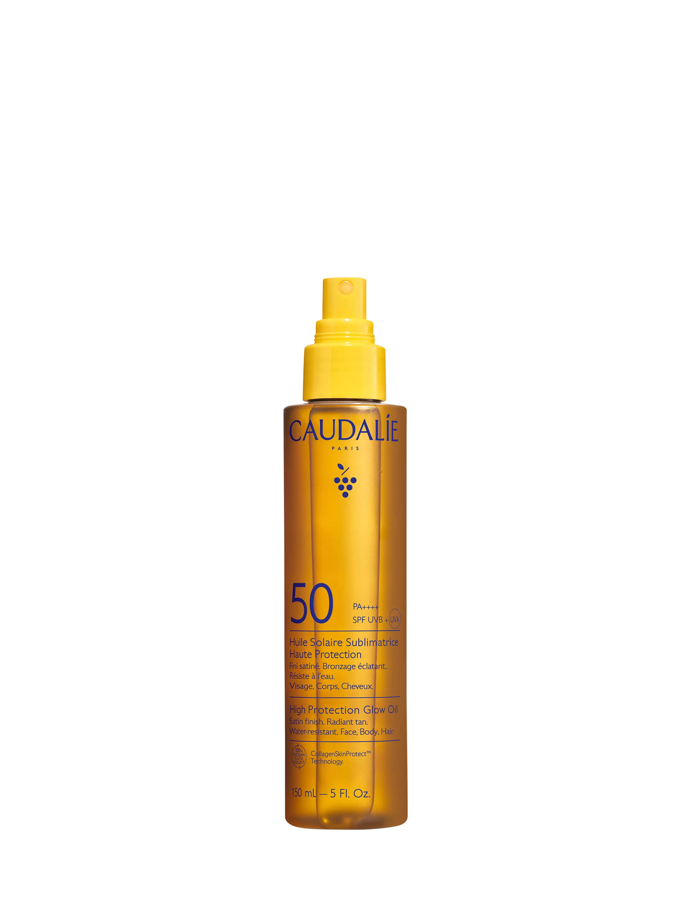 Caudalie Vinosun glow oil SPF 50 150ml, imported from the UK