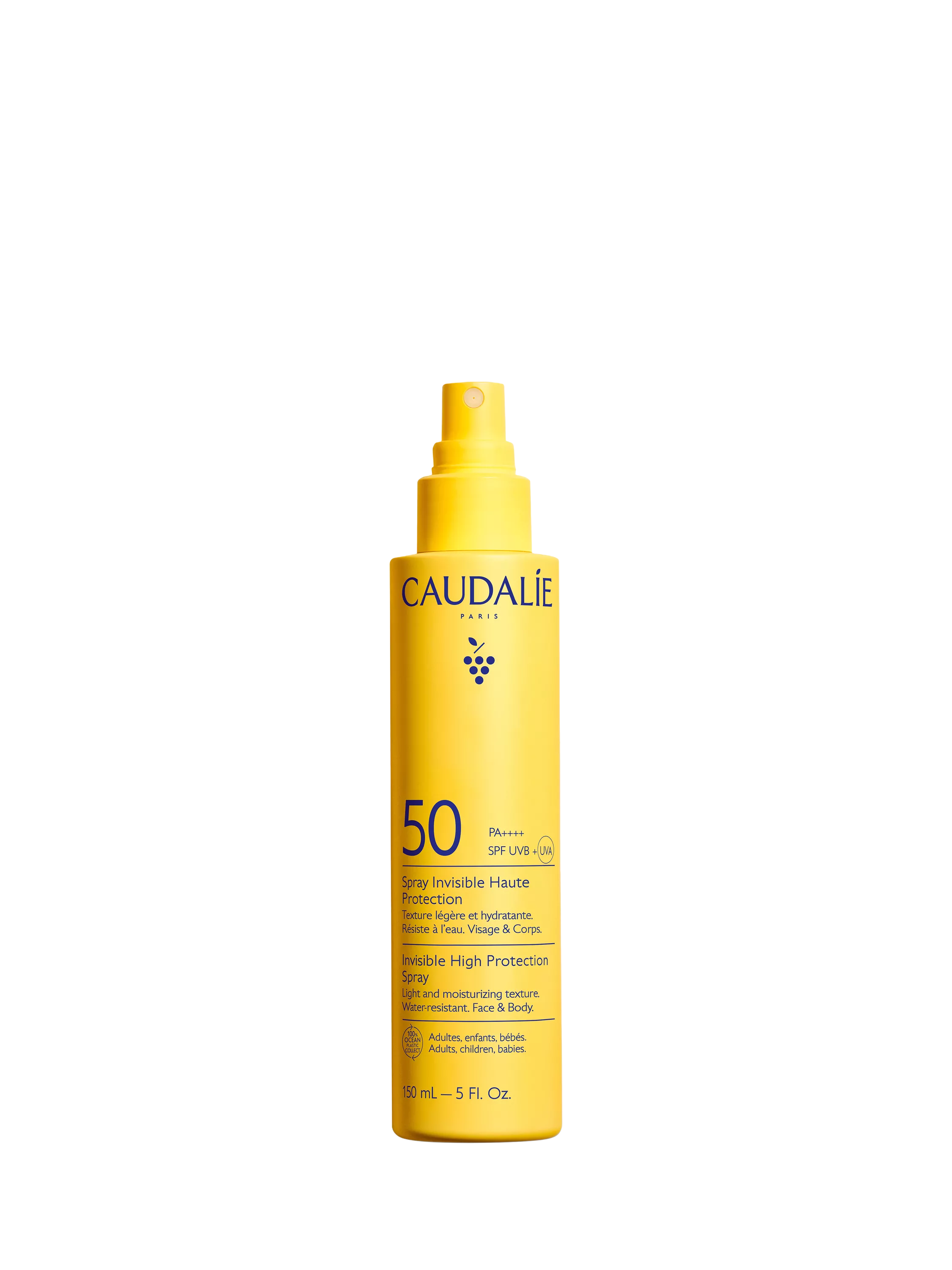 Caudalie invisible high protection sunscreen spray SPF 50 150ml, imported from the UK