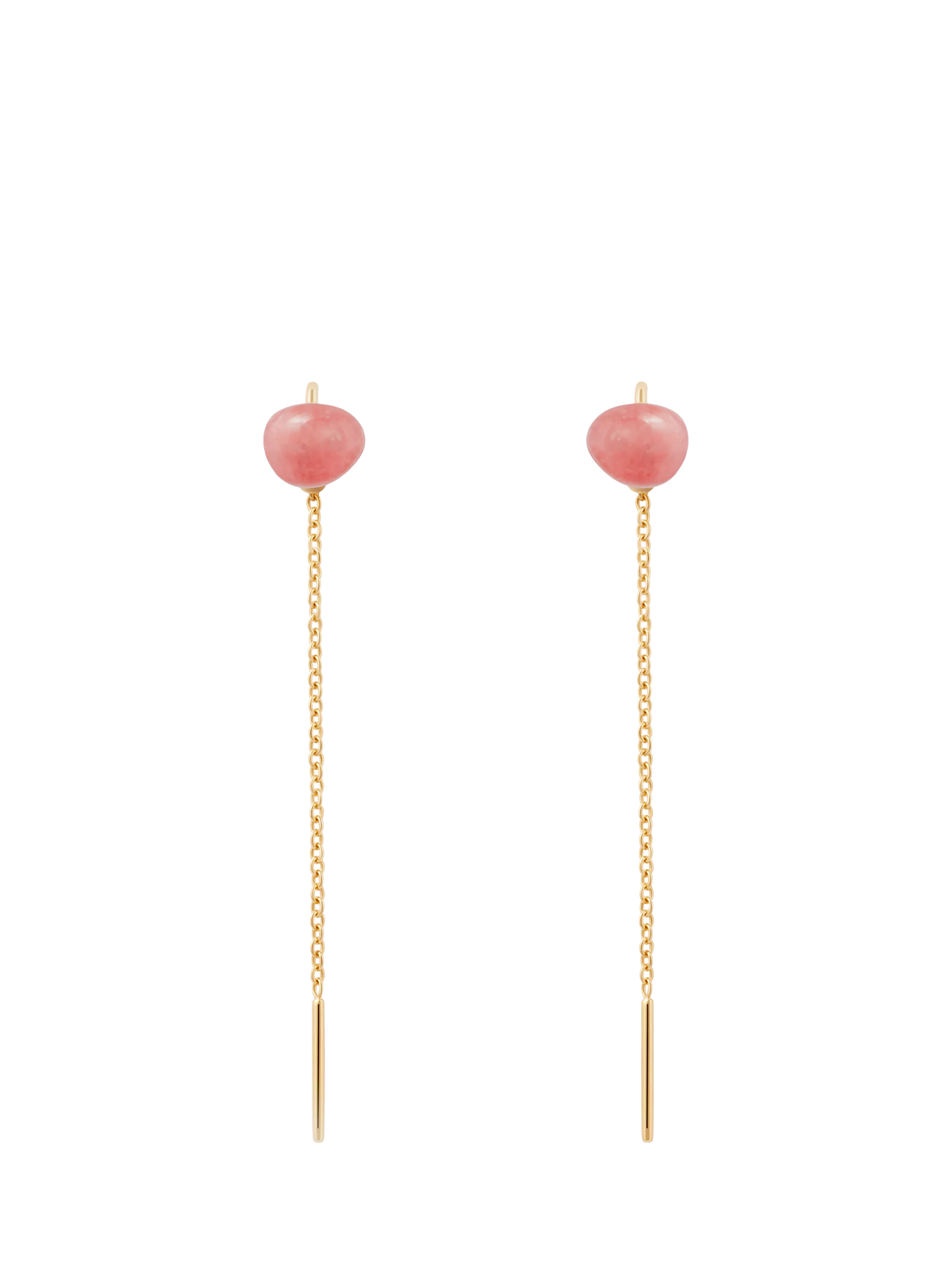 PDPAOLA Lyra rhodochrosite drop earrings gold (British brand)