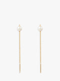 PDPAOLA Pearl Drop Earrings gold plated, imported from the UK