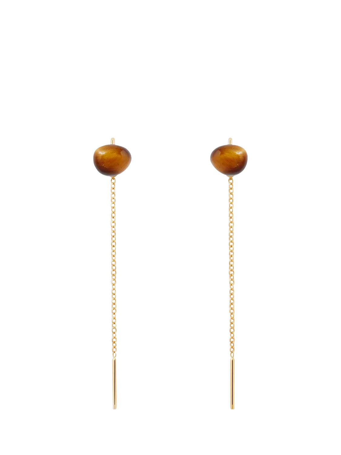 PDPAOLA drop earrings gold plated sterling silver quartz - British product