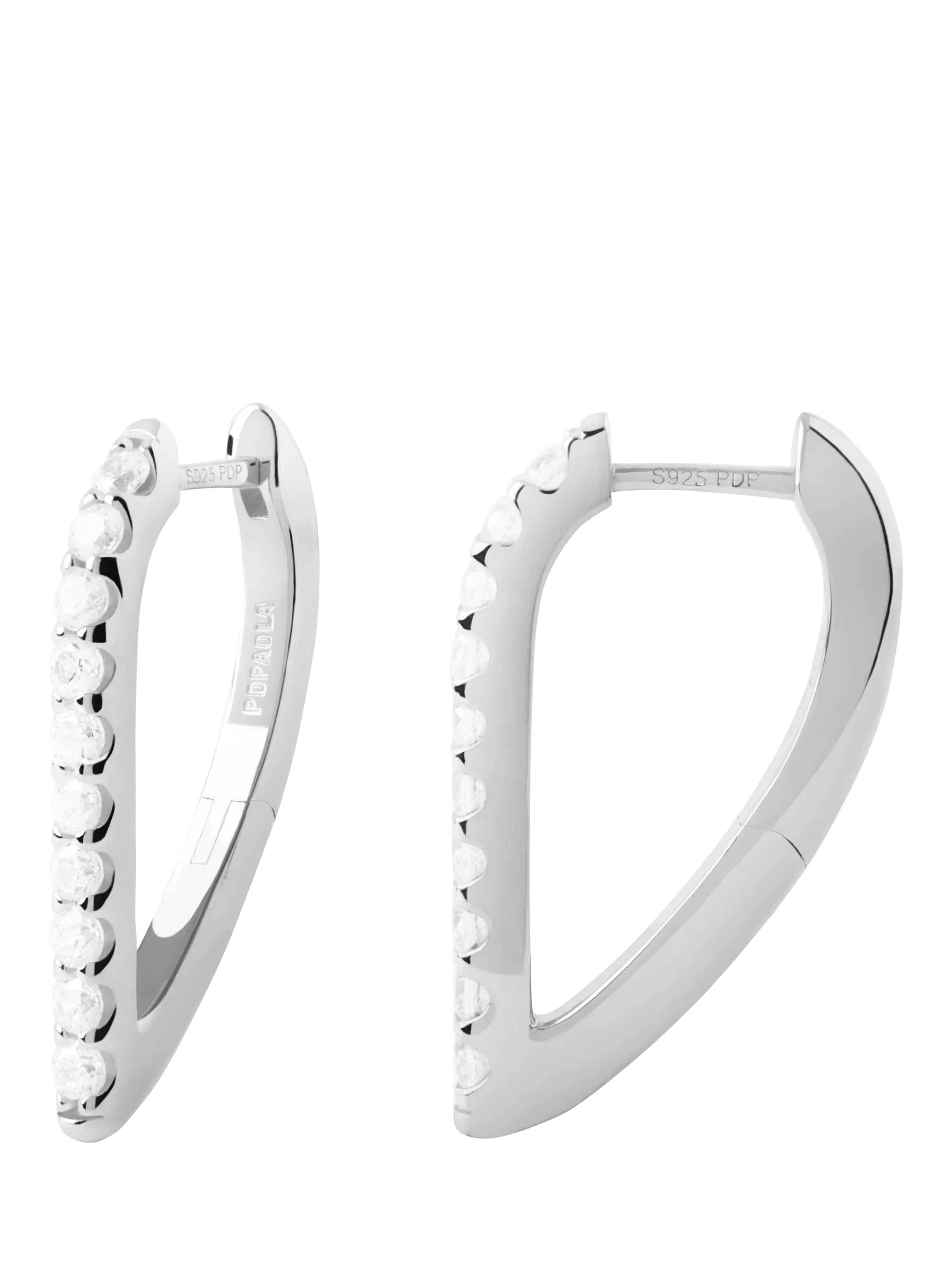 PDPAOLA Asymetric Geo Hoop Earrings