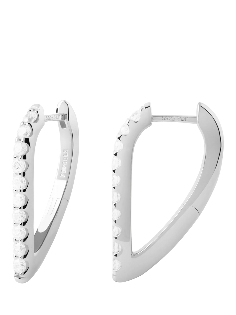 PDPAOLA Asymetric Geo Hoop Earrings