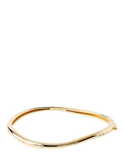 John Lewis PDPAOLA Cubic Zirconia Gold Plated Bangle- Buy online at McGrocer