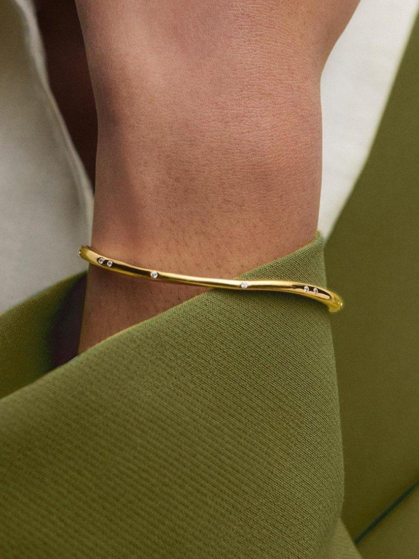 PDPAOLA cubic zirconia bangle, UK version