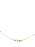 PDPAOLA Cubic Zirconia Chain Necklace, Gold Multi