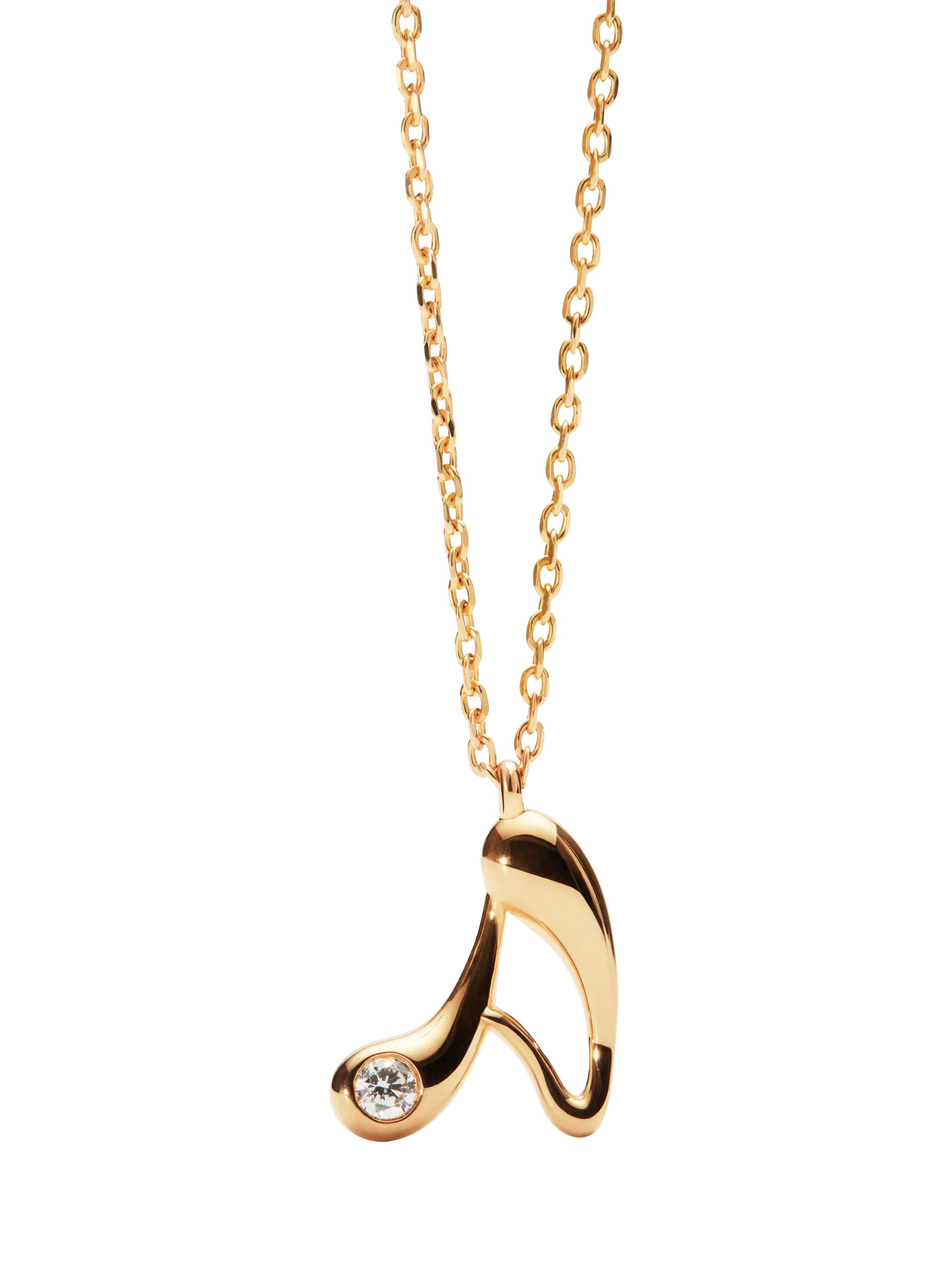 PDPAOLA gold initial pendant necklace, UK version