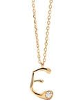 PDPAOLA Initial Pendant Necklace, Gold