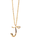 PDPAOLA Initial Pendant Necklace, Gold