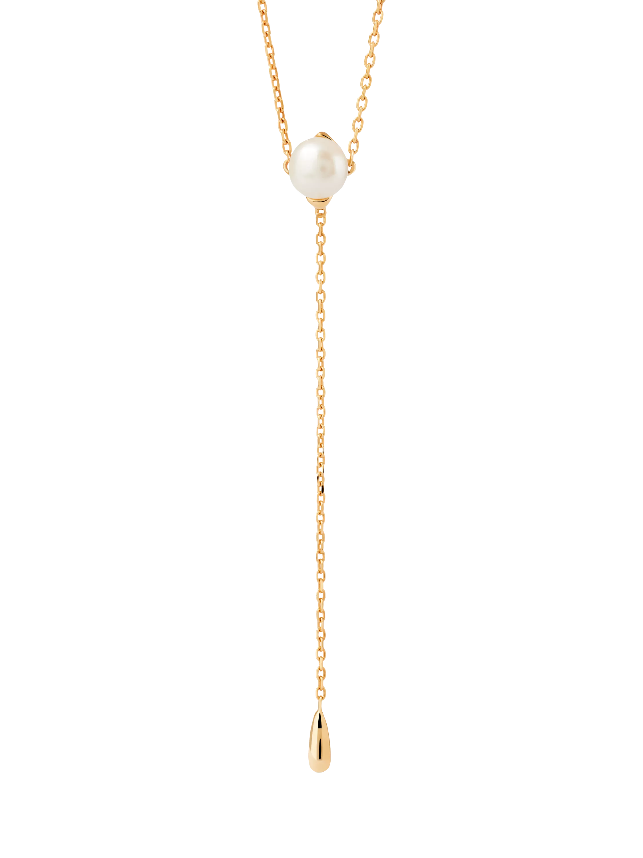 PDPAOLA Gemstone Chain Drop Necklace 50cm