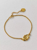 Alex Monroe oak leaf chain bracelet yellow gold - British product