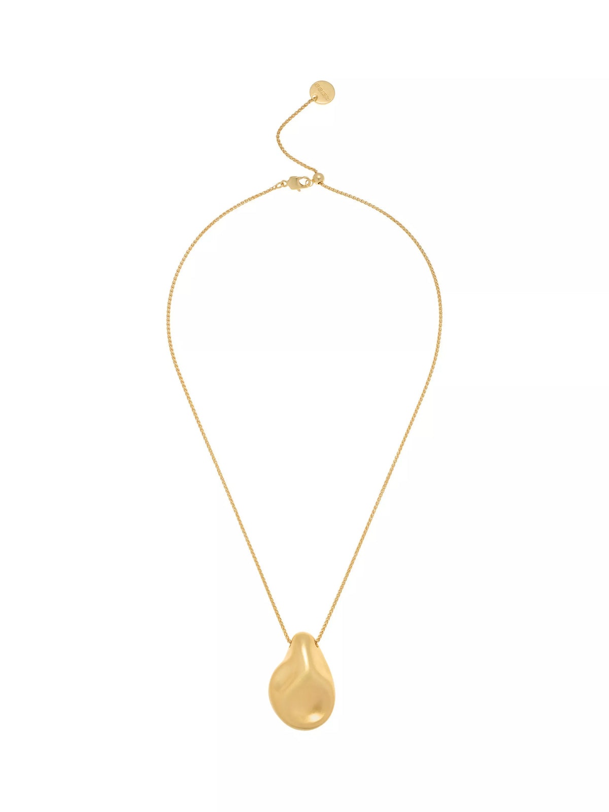 Reiss gold pendant necklace with adjustable chain (British brand)