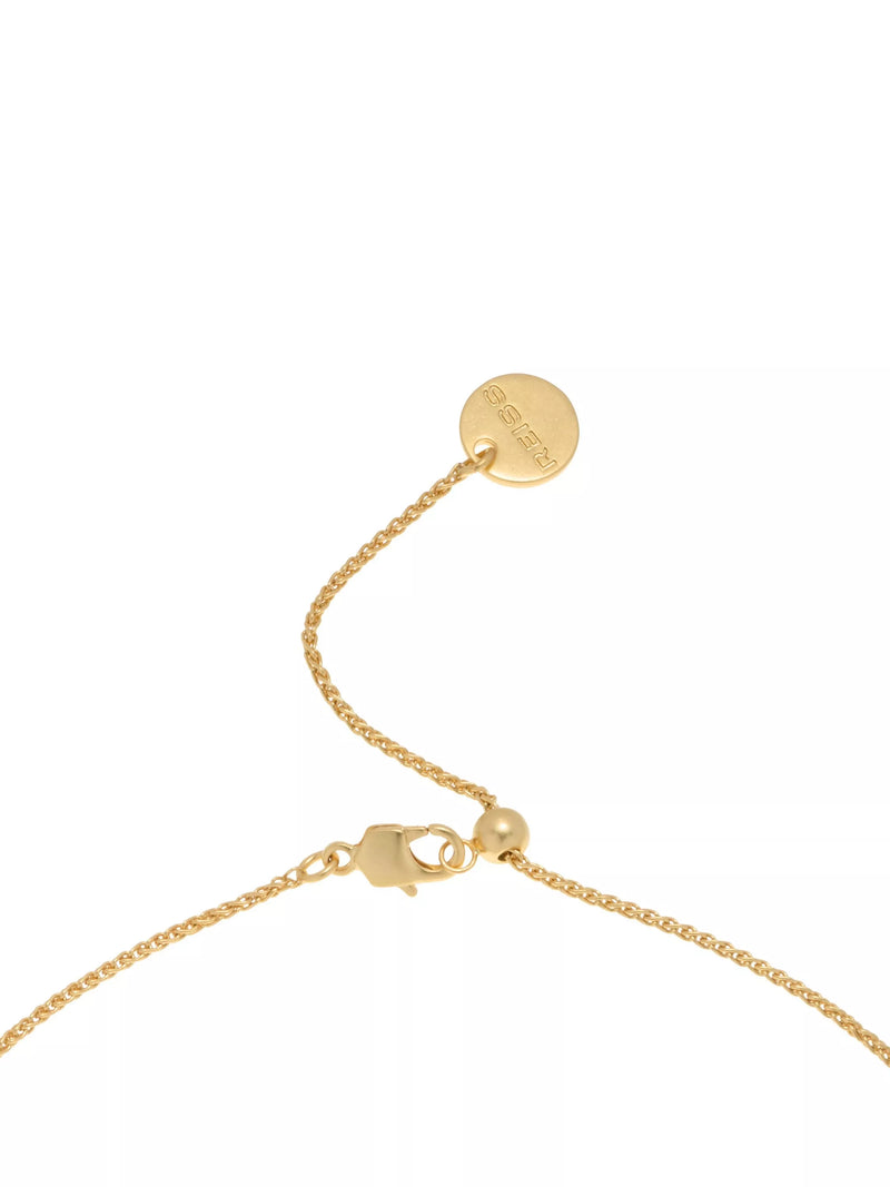 Reiss gold pendant necklace with adjustable chain (British brand)