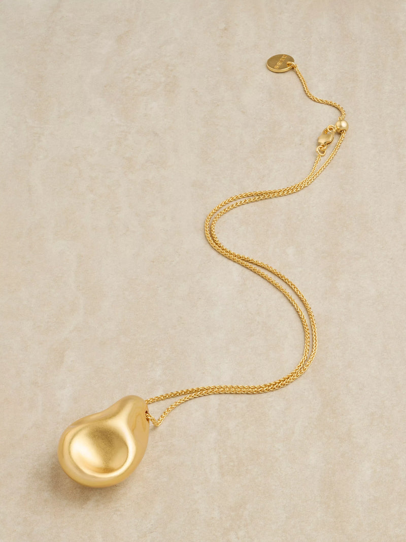 Reiss gold pendant necklace with adjustable chain (British brand)
