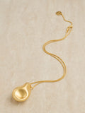 Reiss gold pendant necklace with adjustable chain (British brand)
