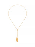 Reiss Tova Tumbled Lariat Necklace in gold, UK version
