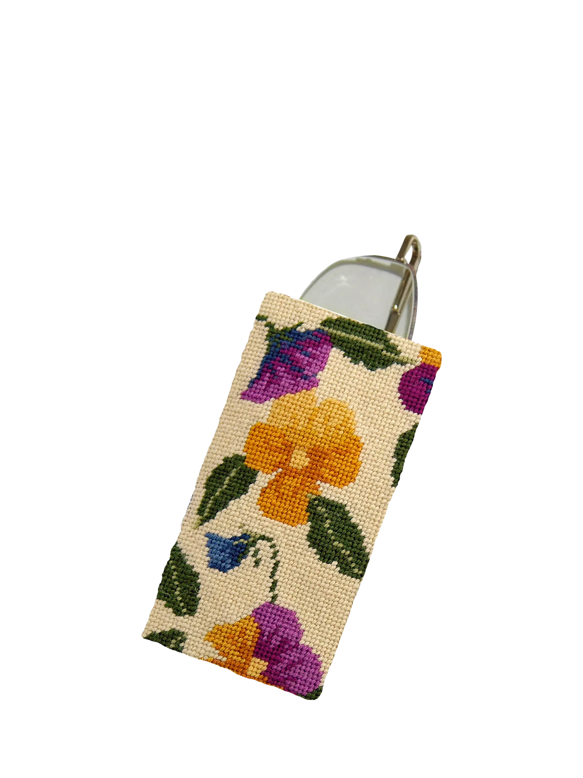 Cleopatra's Needle pansy garden tapestry kit 18x17cm, imported from the UK