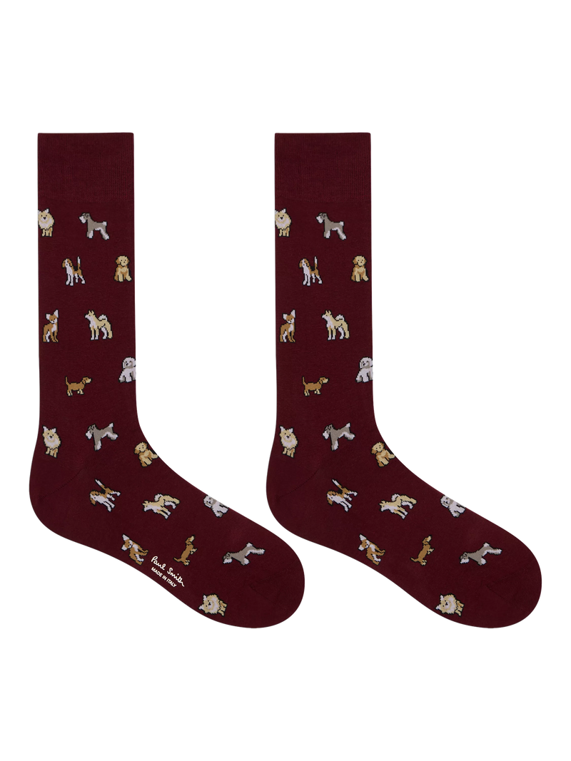 Paul Smith dog print socks pack of 2 (British brand)