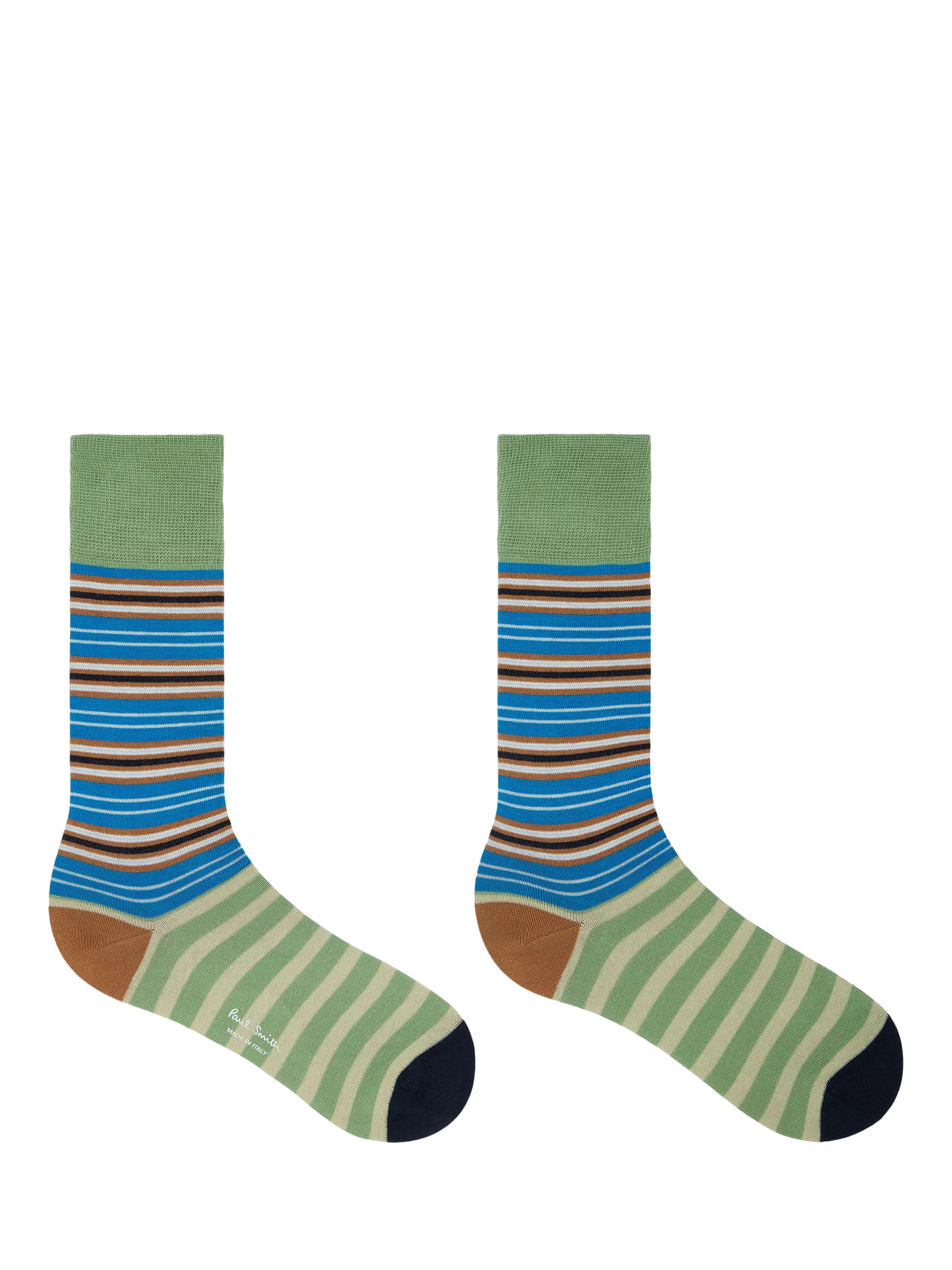 Paul Smith striped cotton blend socks pack of 2, UK version