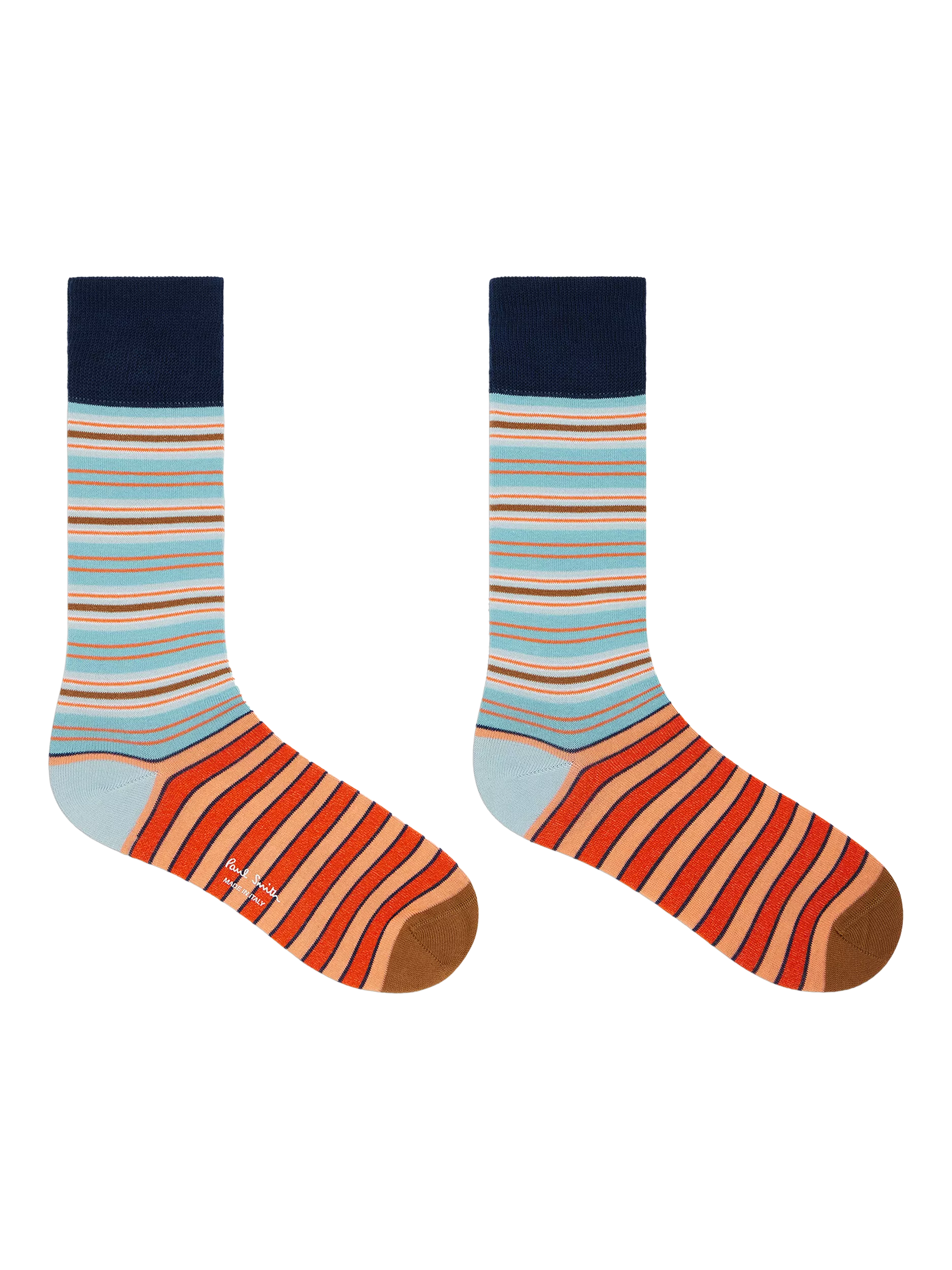 Paul Smith striped cotton blend socks pack of 2, UK version