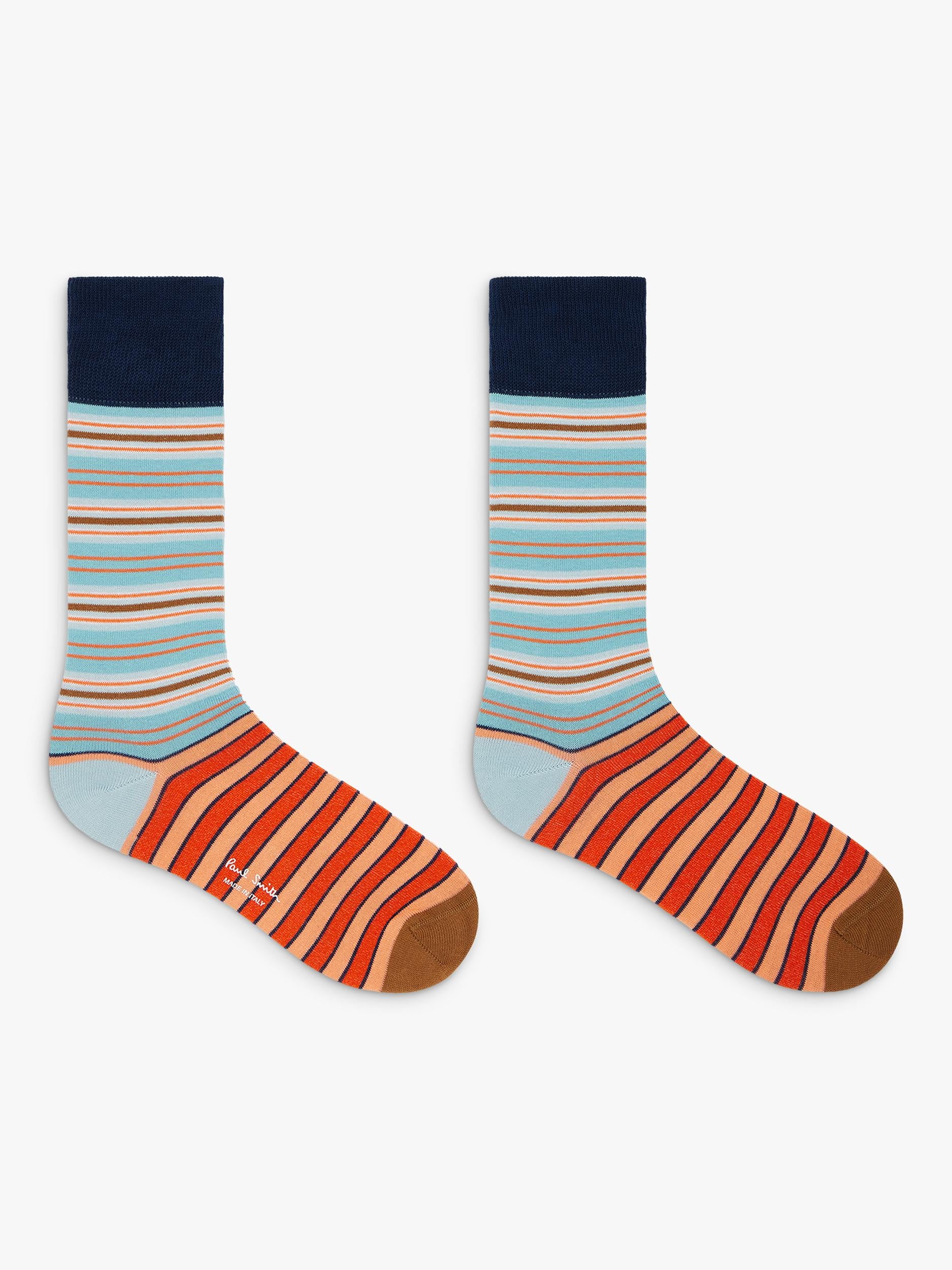 Paul Smith striped cotton blend socks pack of 2, UK version
