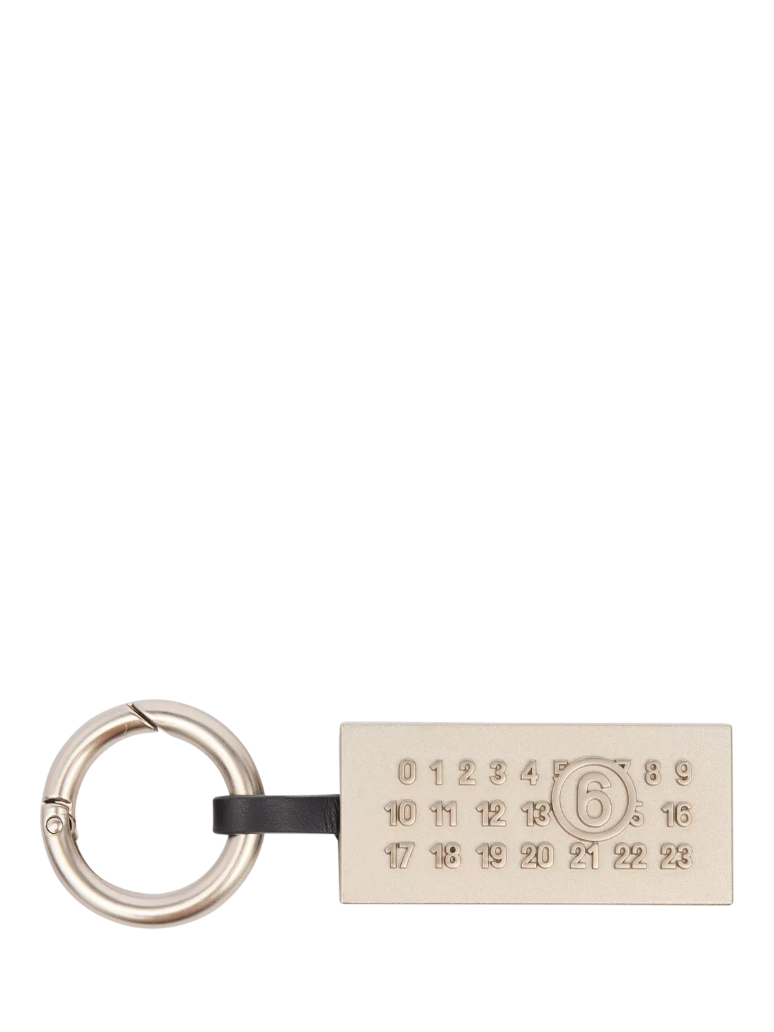 MM6 Maison Margiela numeric keyring black, UK version