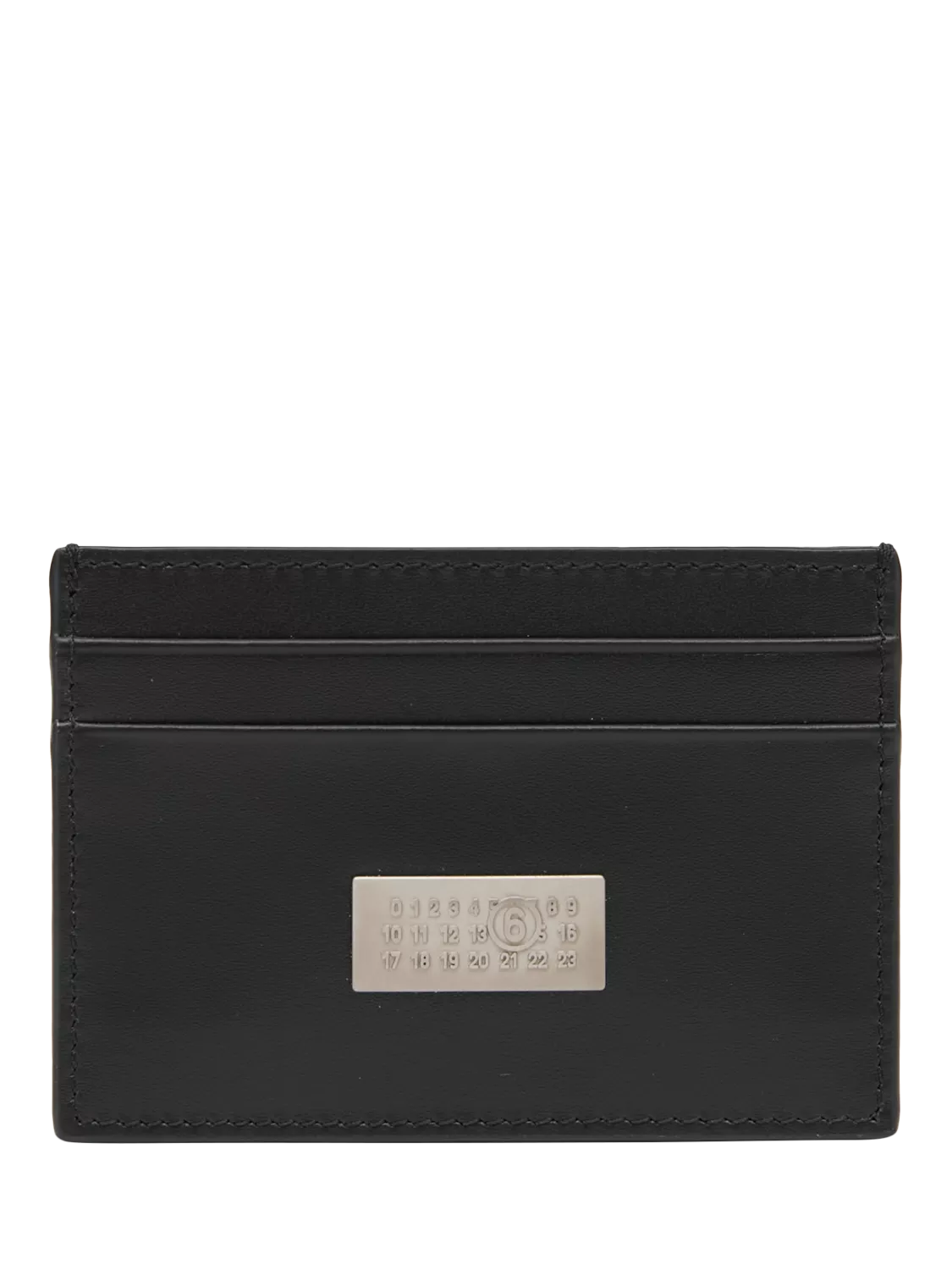 MM6 Maison Margiela black leather compact card holder, UK version