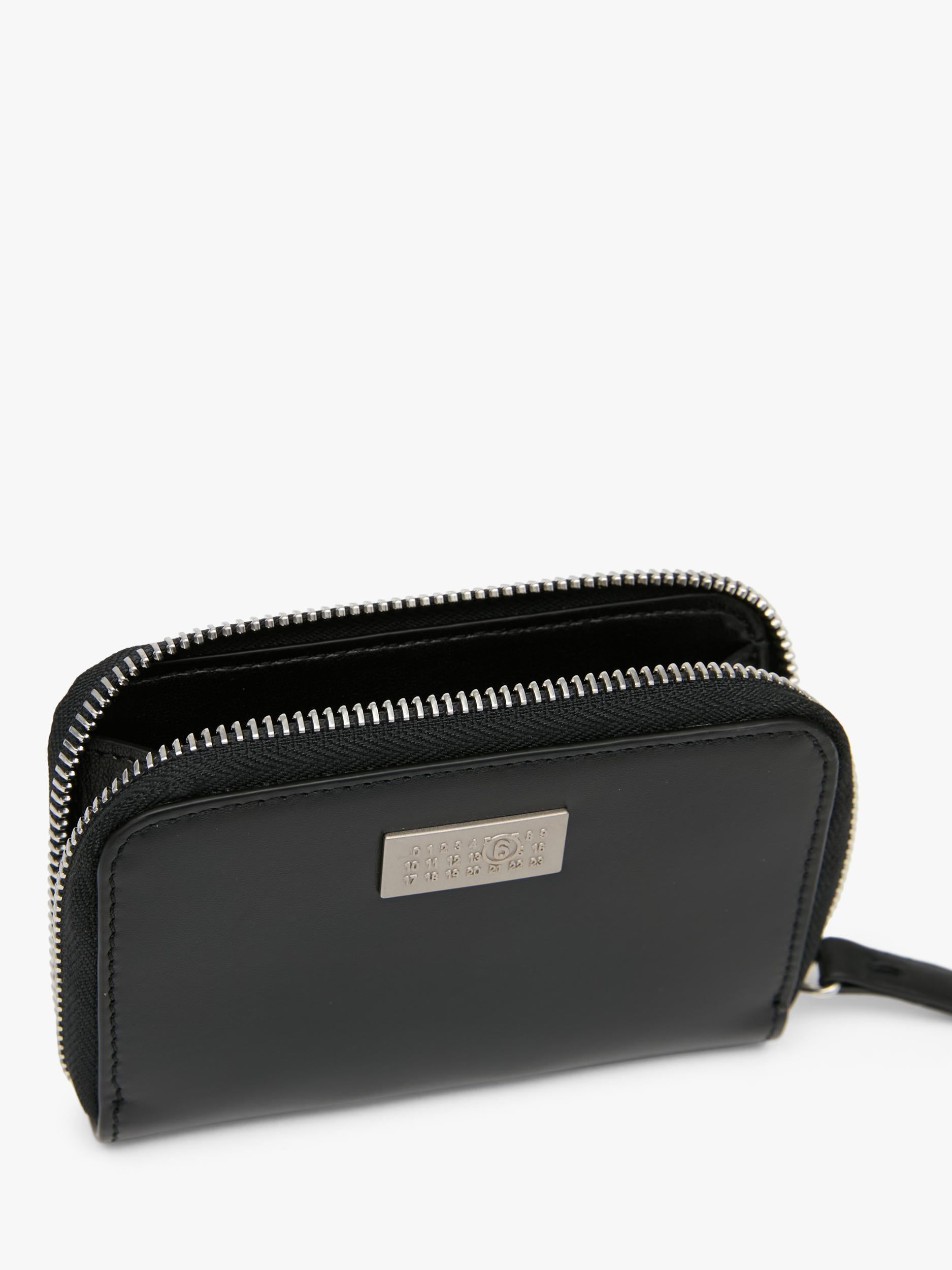 MM6 Maison Margiela leather zip wallet black, UK version