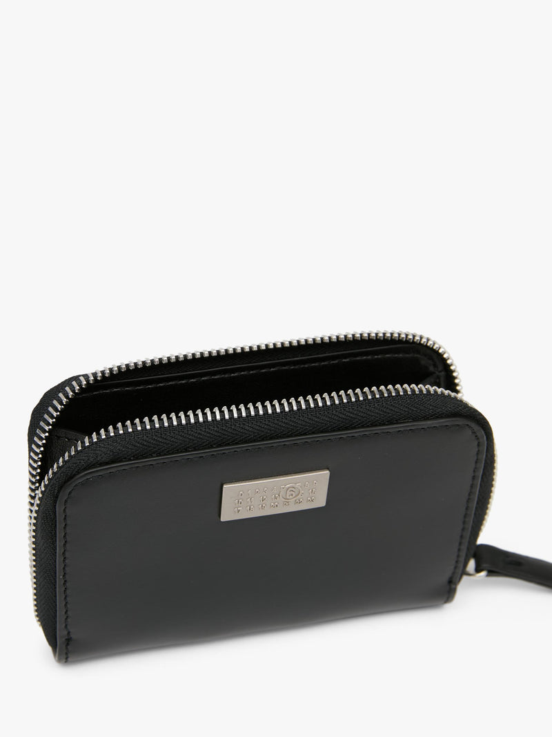 MM6 Maison Margiela leather zip wallet black, UK version