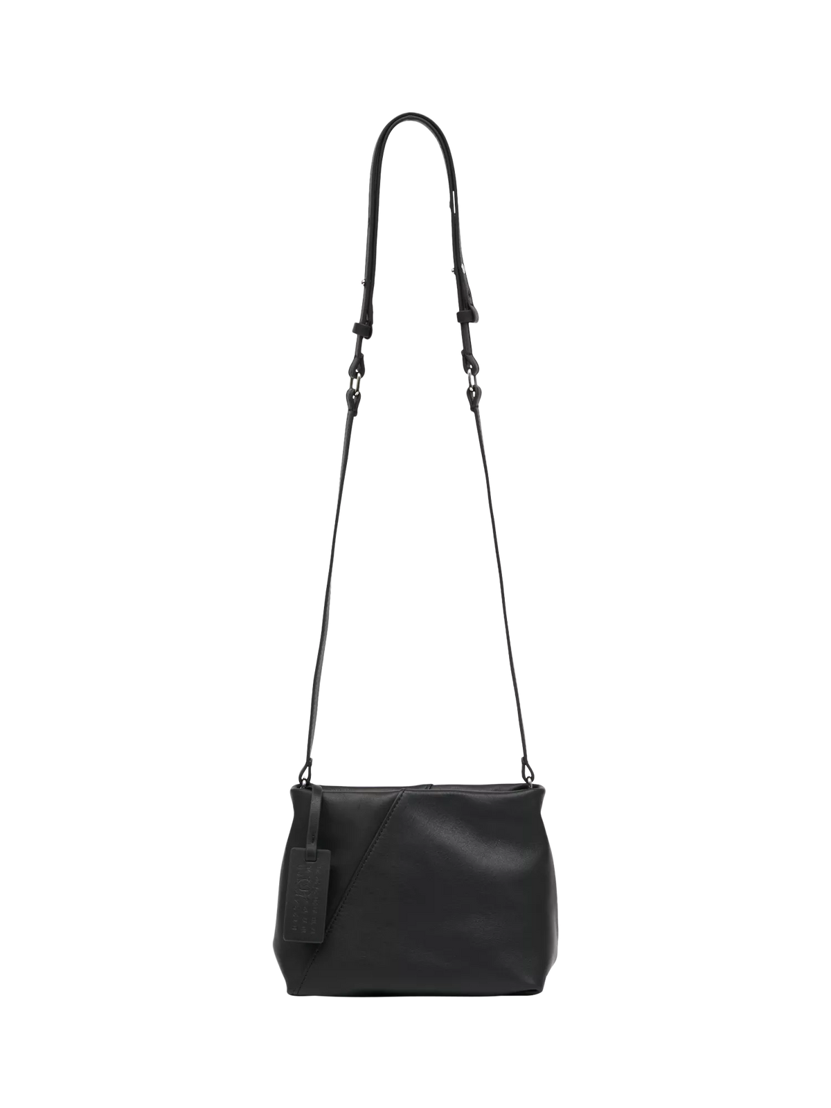 MM6 Maison Margiela black folded leather shoulder bag - British product