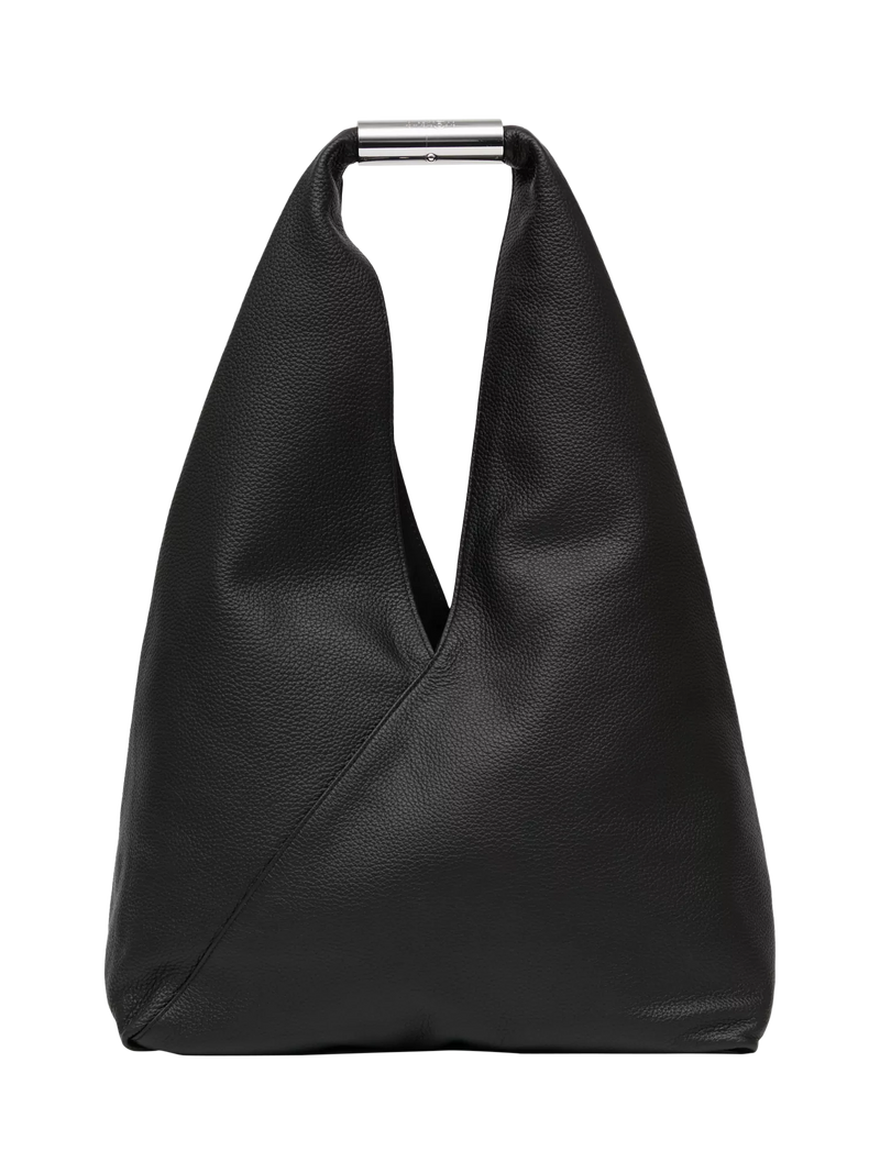 MM6 Maison Margiela black leather shoulder bag with Japanese design - British product