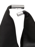 MM6 Maison Margiela black leather shoulder bag with Japanese design - British product