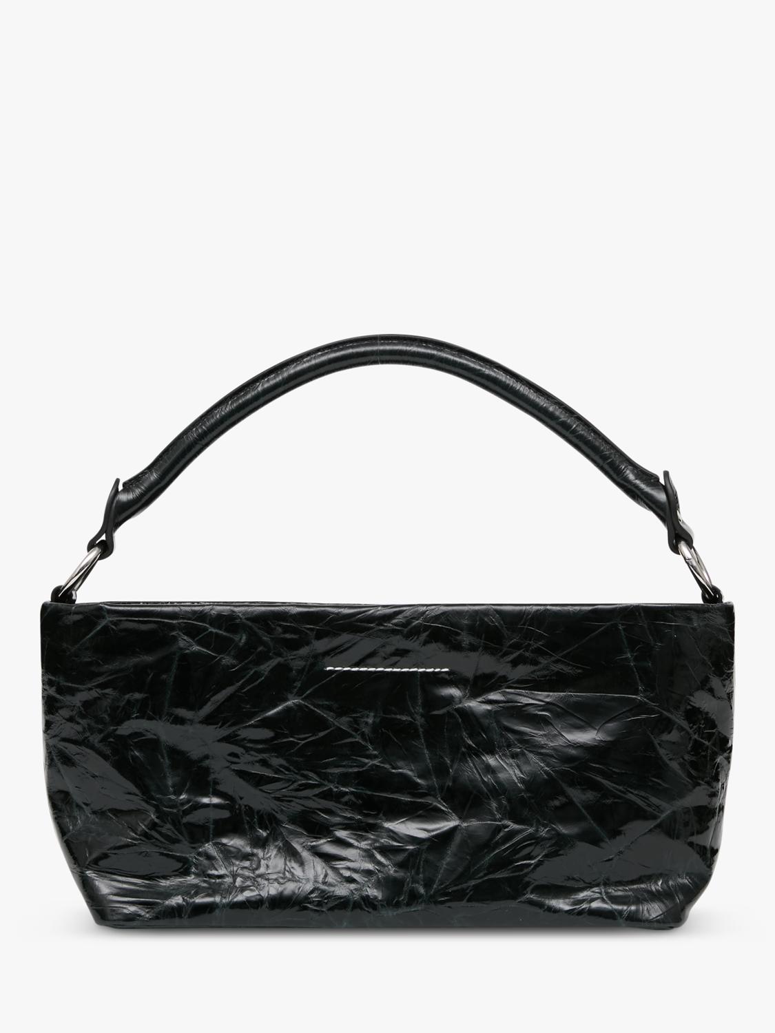 MM6 Maison Margiela Numeric black leather shoulder bag - British product