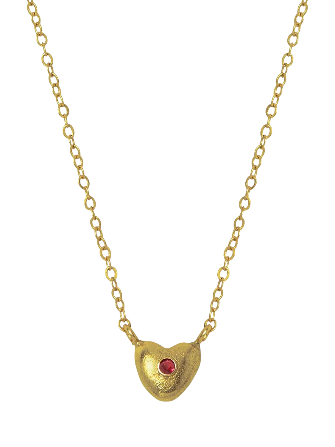 Ottoman Hands cubic zirconia heart pendant necklace 43cm, imported from the UK