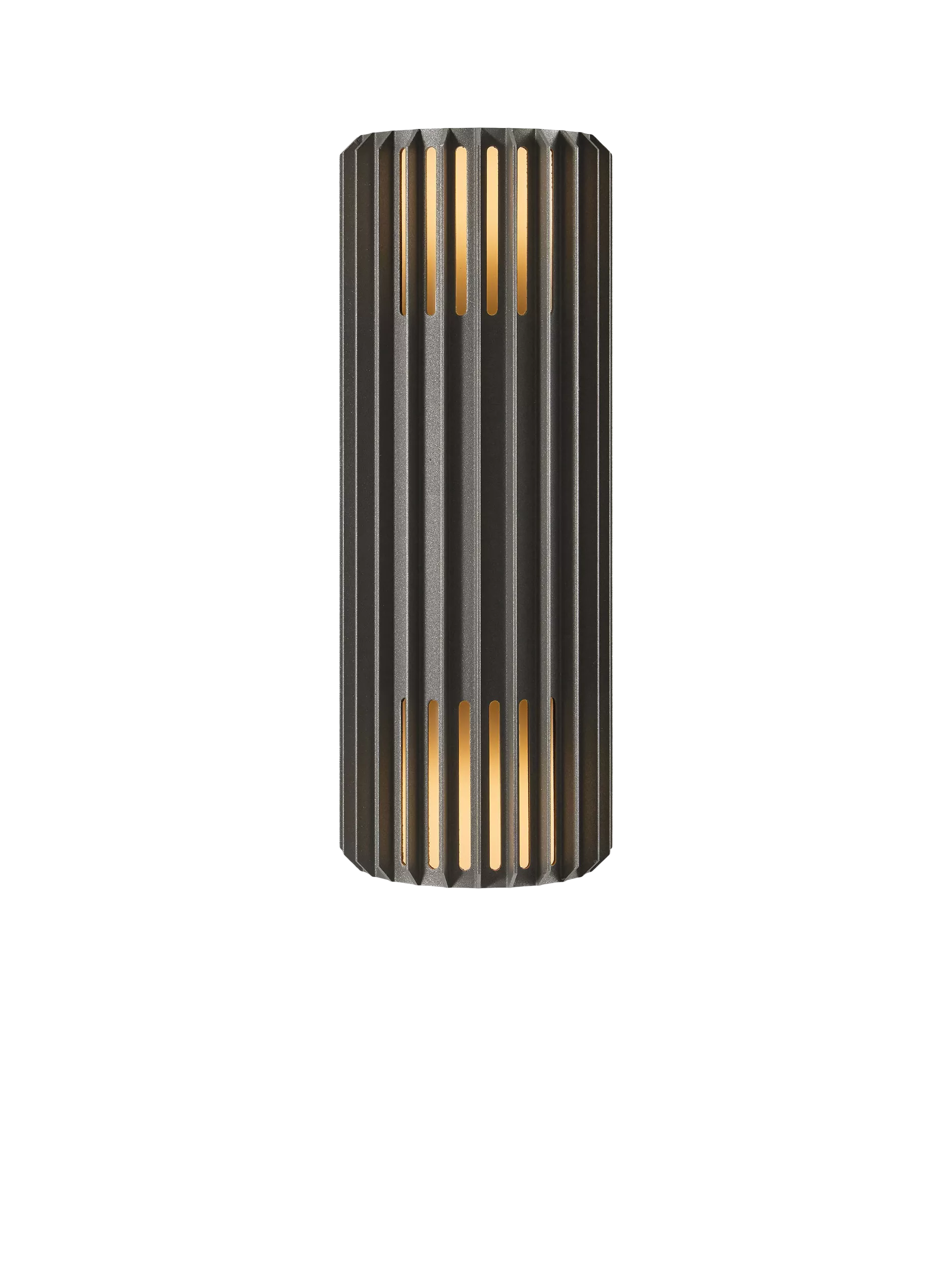 Nordlux Aludra ribbed outdoor wall light anthracite 33.7cm, UK version