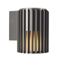Nordlux Aludra Ribbed Outdoor Wall Light, Anthracite