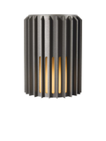 Nordlux Aludra ribbed wall light anthracite, UK version